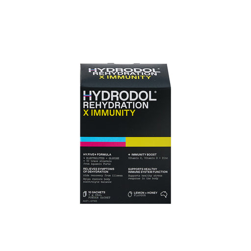 Hydrodol Rehydration x Immunity 10 Sachets Front