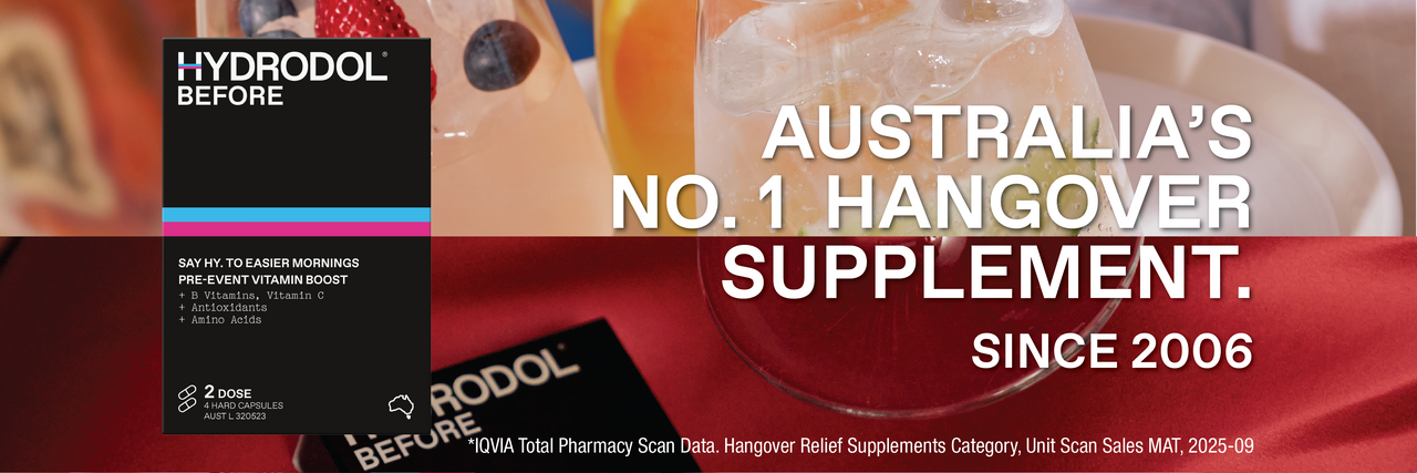 Australia's no.1 hangover supplement. Since 2006.