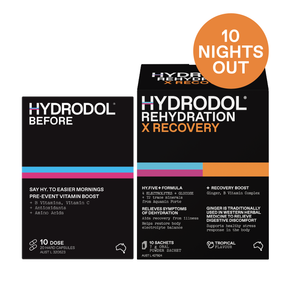 Hangover Bundle X 10 Nights Out - Before Pre-Drink Vitamin & Rehydration X Recovery