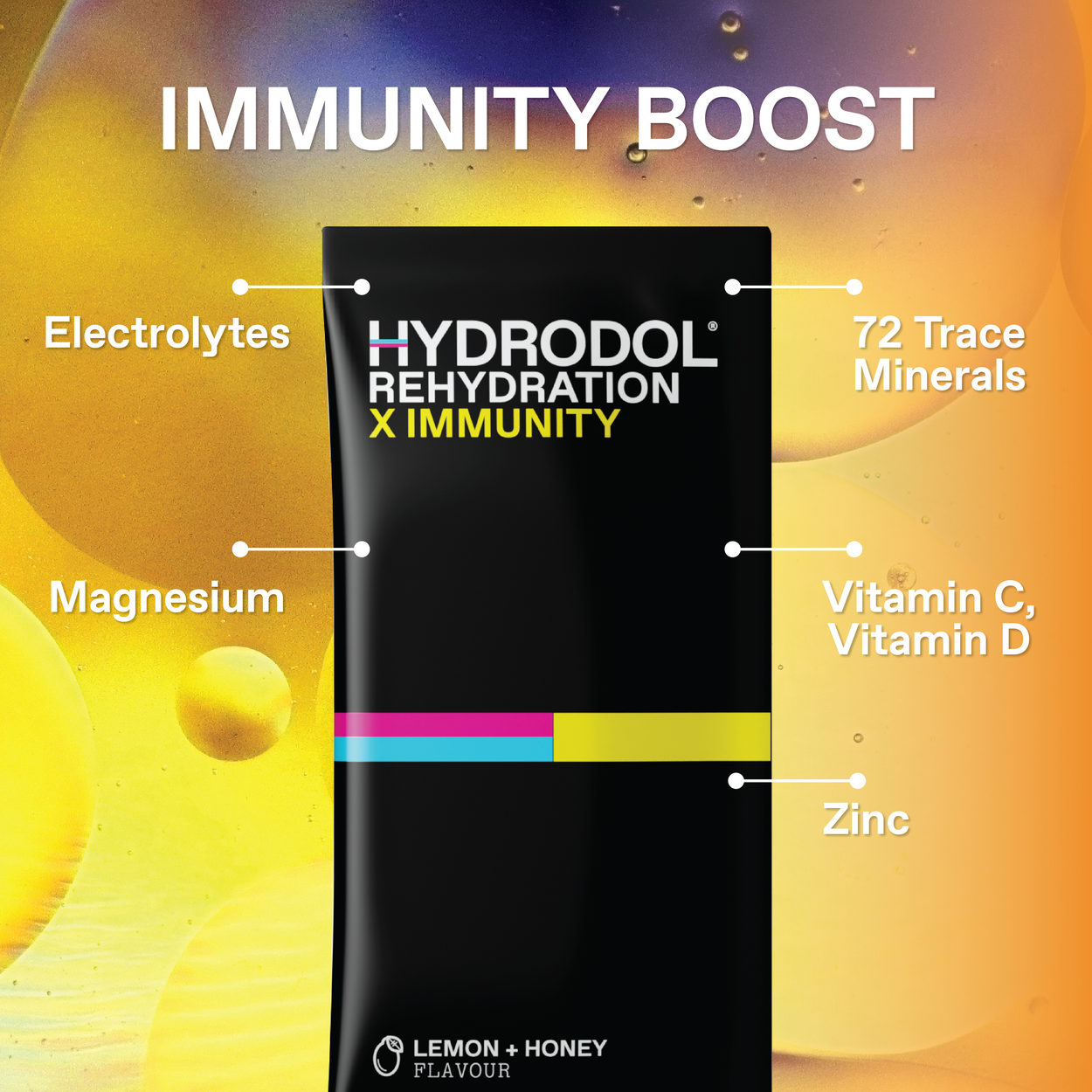 Hydrodol Rehydration X Immunity (10 x 7g Powder Sachets)