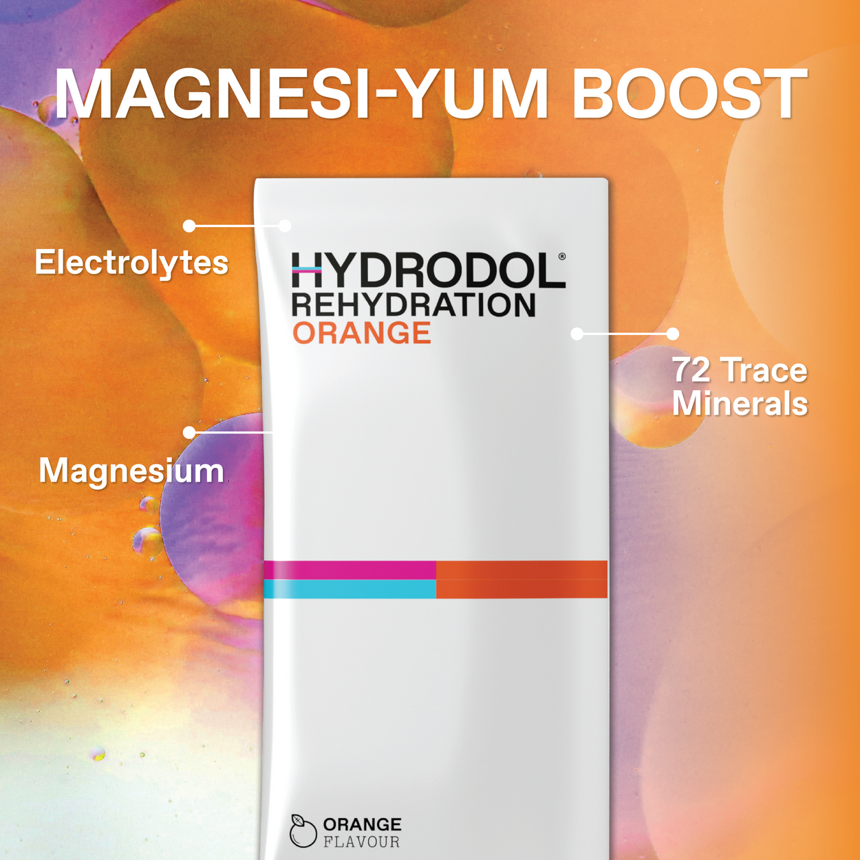 Hydrodol Rehydration Orange (10 x 6.6g Powder Sachets)