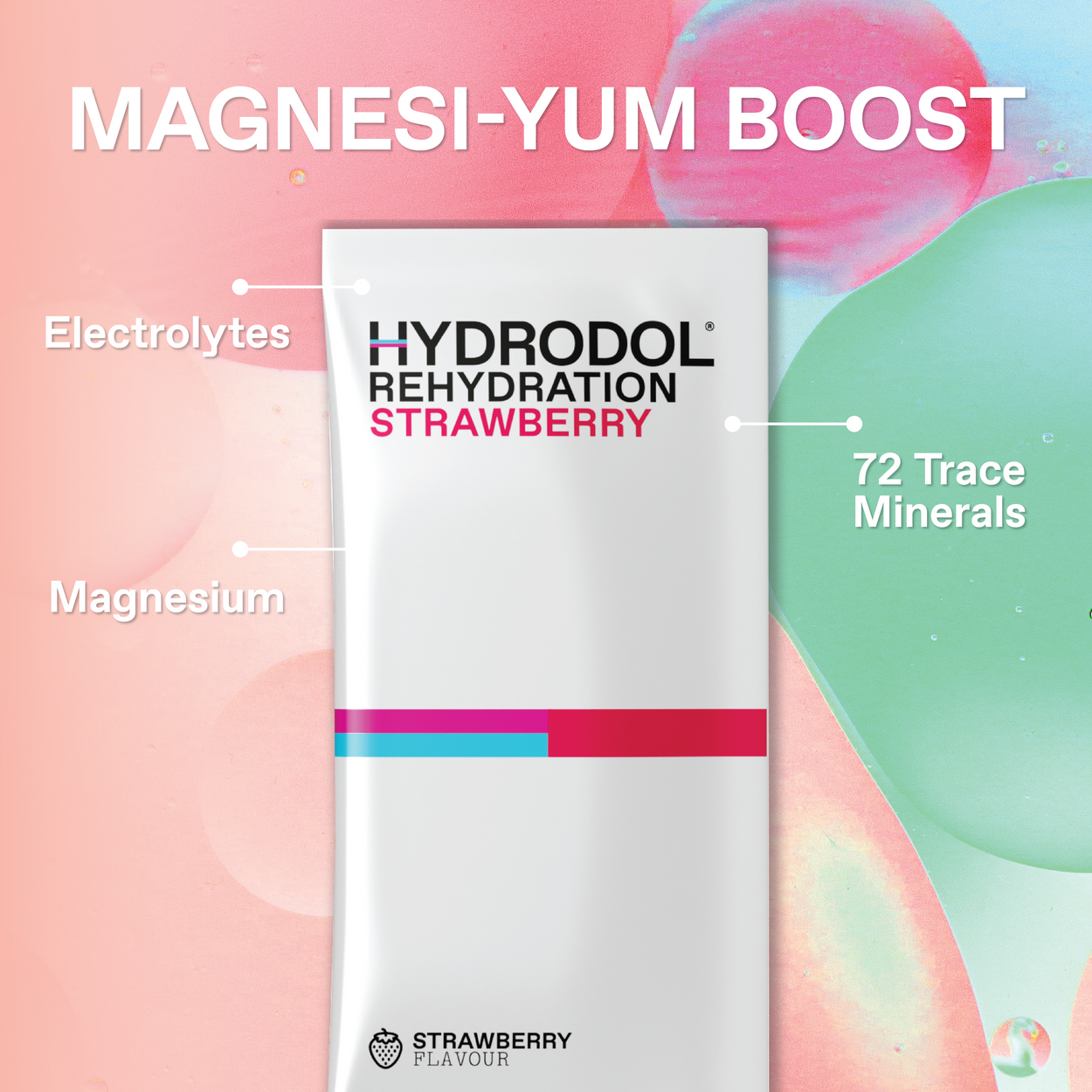 Hydrodol Rehydration Strawberry (10 x 6.6g Powder Sachets)