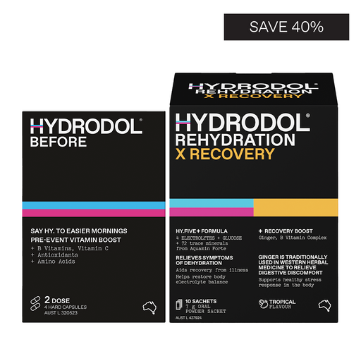 Hangover Bundle X 10 Doses - Before Pre-Drink Vitamin & Rehydration X Recovery