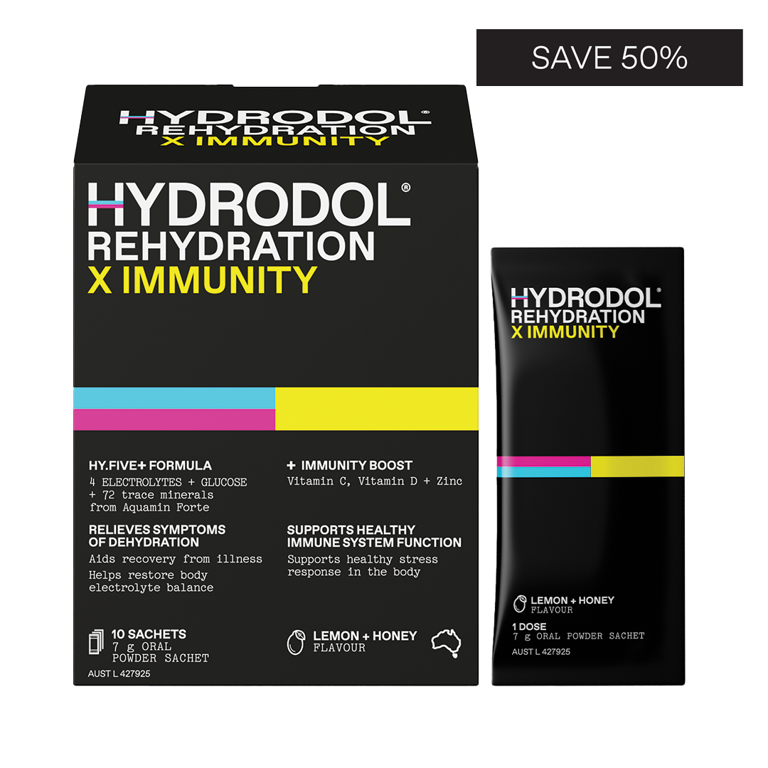 Hydrodol Rehydration X Immunity (10 x 7g Powder Sachets)