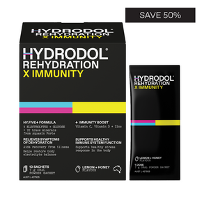 Hydrodol Rehydration X Immunity (10 x 7g Powder Sachets)
