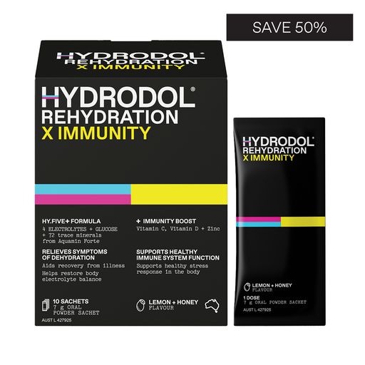 Hydrodol Rehydration X Immunity (10 x 7g Powder Sachets)