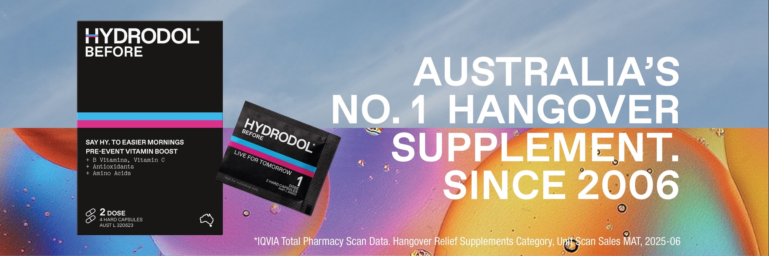 Hydrodol - Australia's #1 Hangover Vitamin & Rehydration Powders